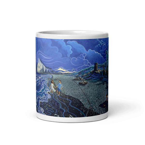 N47 - Under the full moon - Mug Panorama - Arte Caballero