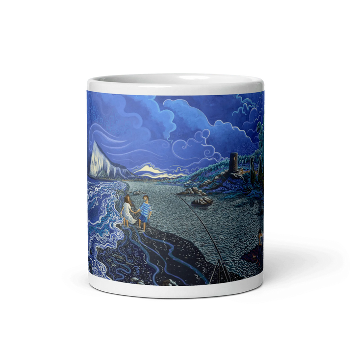 N47 - Under the full moon - Mug Panorama - Arte Caballero