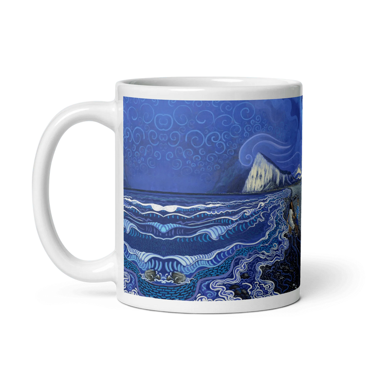 N47 - Under the full moon - Mug Panorama - Arte Caballero