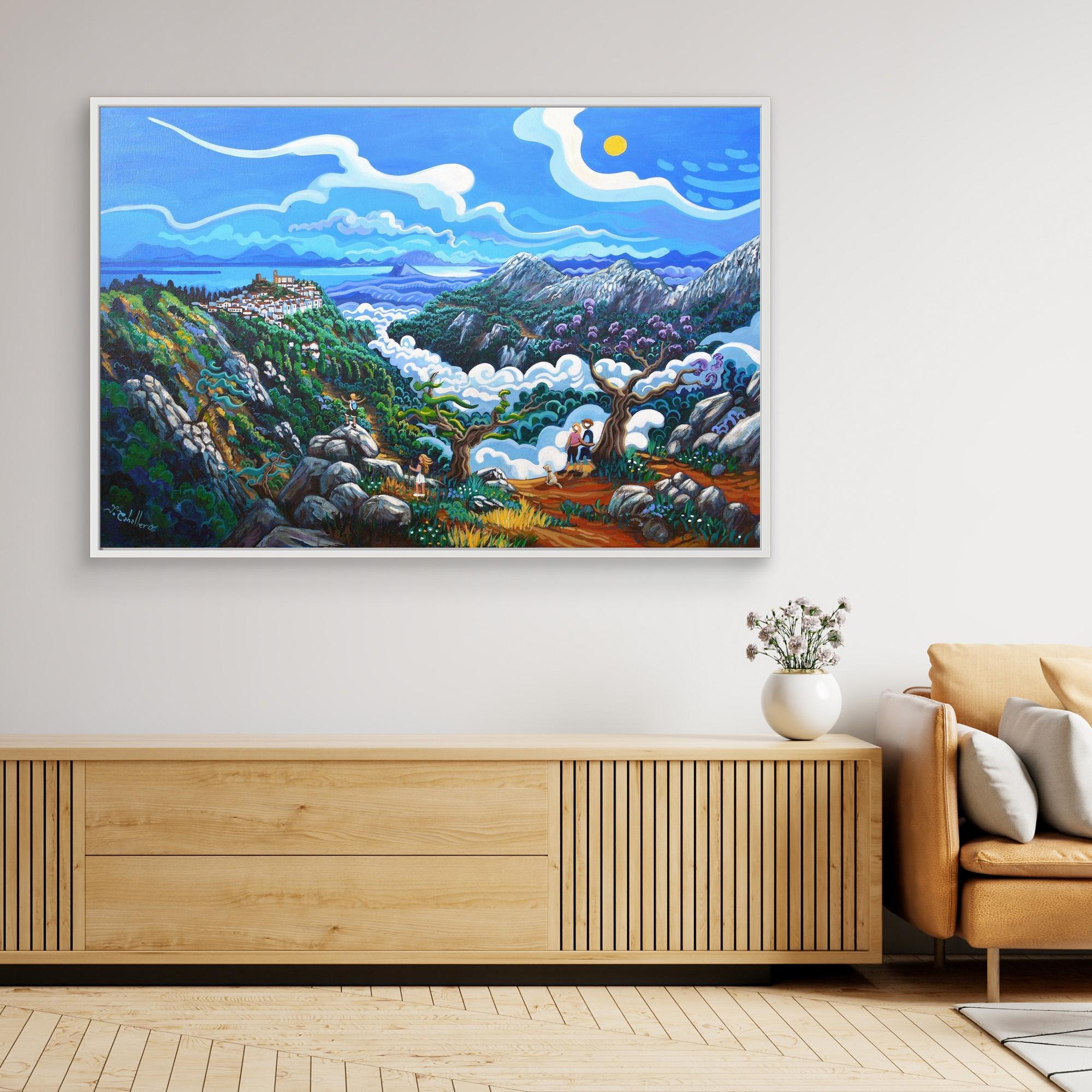 N201 - Sierra Crestelina - Framed Canvas Art Print
