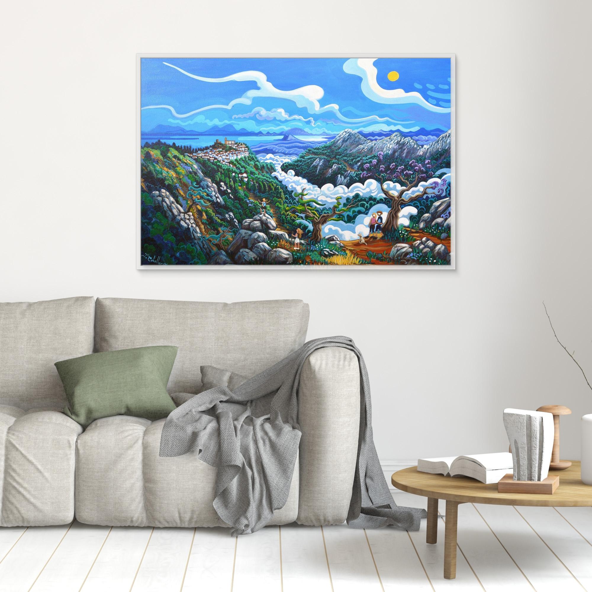 N201 - Sierra Crestelina - Framed Canvas Art Print