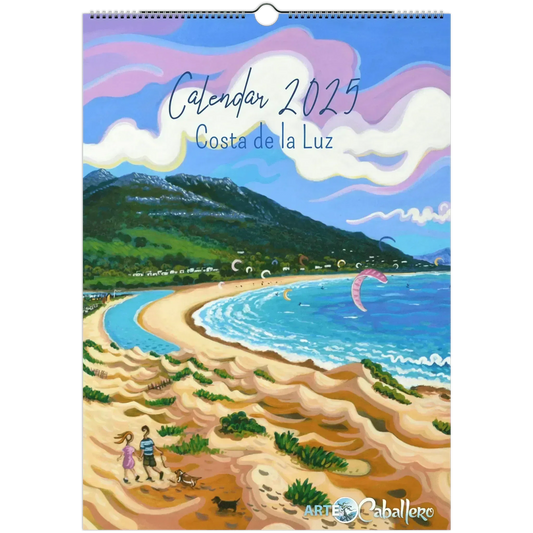 Calendar Costa de la Luz - EN - Holidays Andalusia & Gibraltar - 2025 (EU & Rest of World) - Arte Caballero