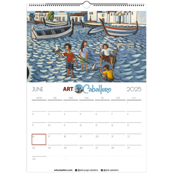 Calendar Costa del Sol - EN - Holidays Andalucia & Gibraltar - 2025 (EU & Rest of World) - Arte Caballero