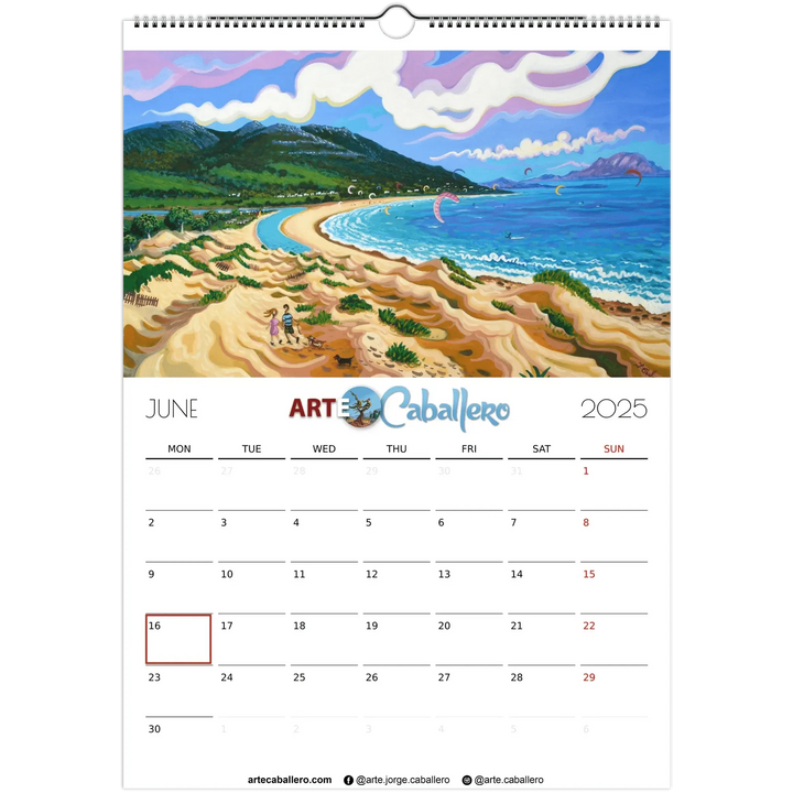 Calendar Editor's Choice - EN - Holidays Andalusia & Gibraltar - 2025 (EU & Rest of World) - Arte Caballero