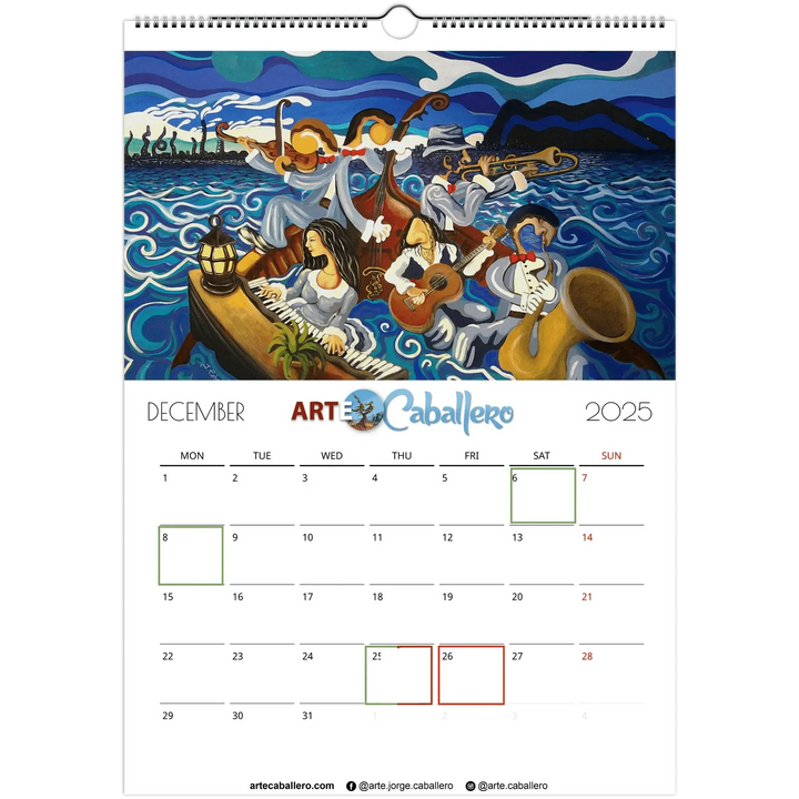 Calendar Editor's Choice - EN - Holidays Andalusia & Gibraltar - 2025 (EU & Rest of World) - Arte Caballero