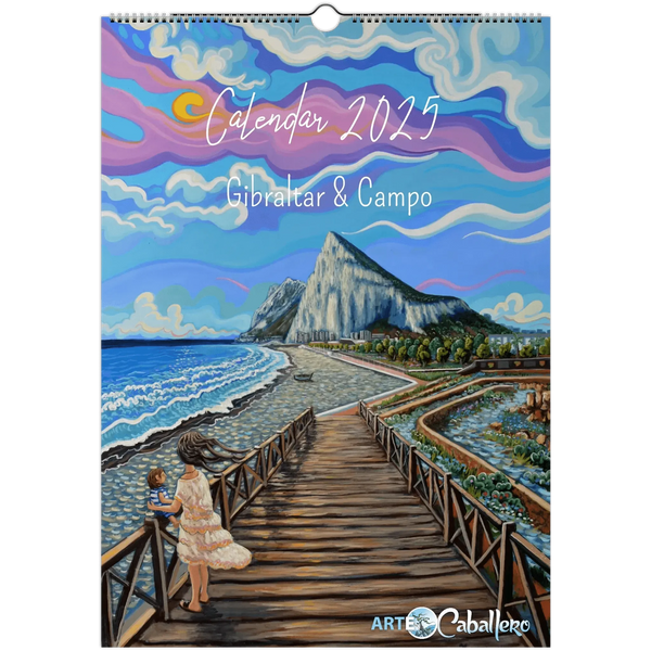 Calendar Gibraltar & Campo - EN - Holidays Andalucia & Gibraltar - 2025 (EU & Rest of World) - Arte Caballero