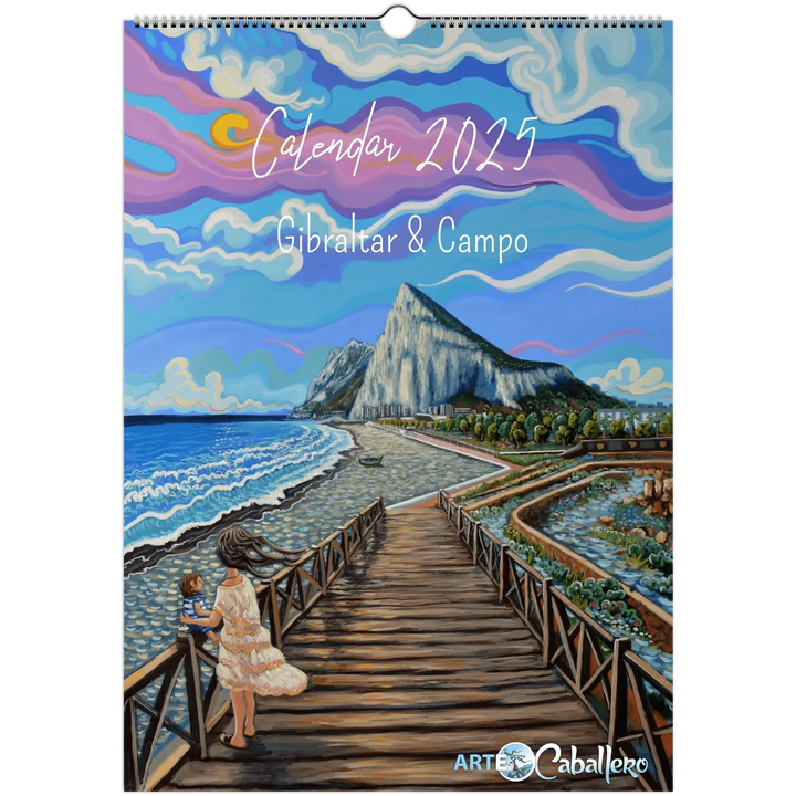 Calendar Gibraltar & Campo - EN - Holidays Andalucia & Gibraltar - 2025 (EU & Rest of World) - Arte Caballero