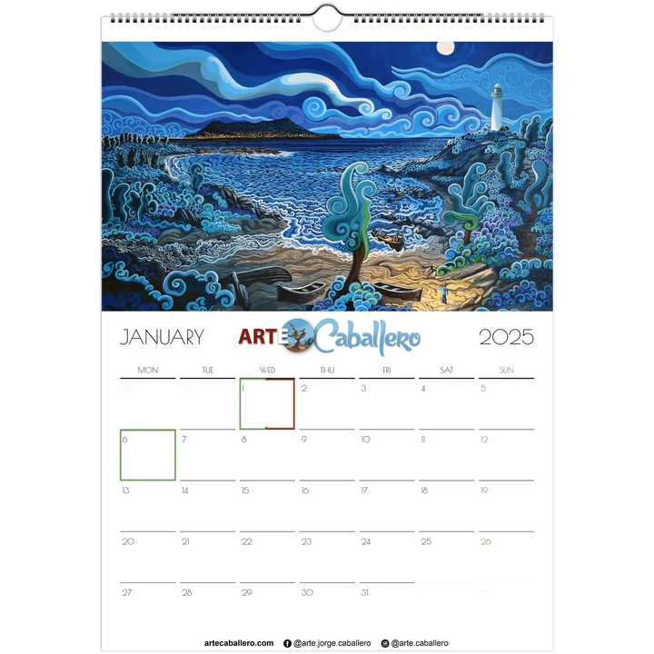 Calendar Gibraltar & Campo - EN - Holidays Andalucia & Gibraltar - 2025 (EU & Rest of World) - Arte Caballero