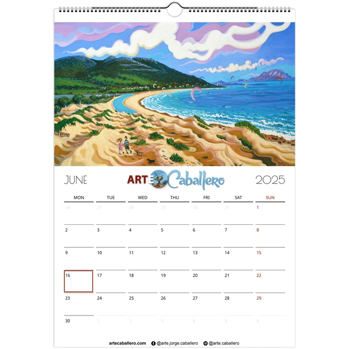 Calendar Gibraltar & Campo - EN - Holidays Andalucia & Gibraltar - 2025 (EU & Rest of World) - Arte Caballero