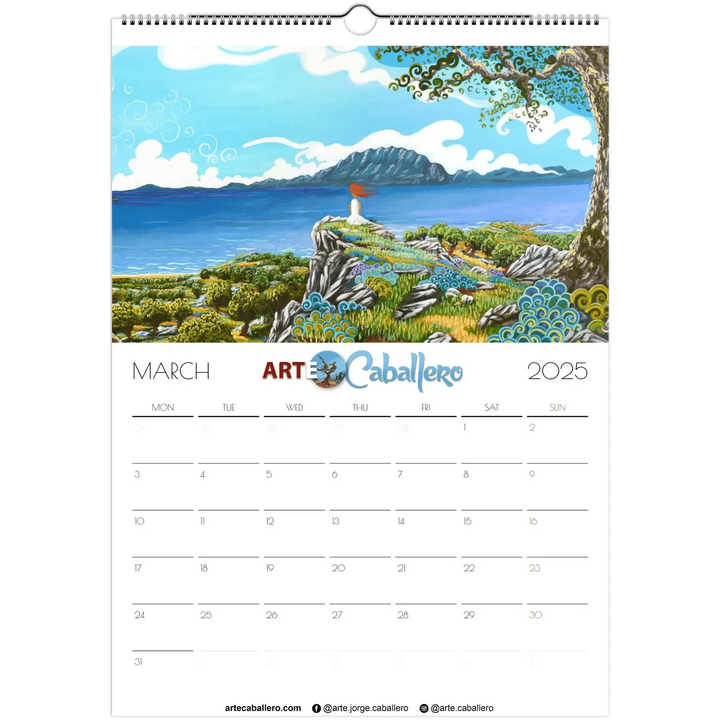 Calendar Gibraltar & Campo - EN - Holidays Andalucia & Gibraltar - 2025 (EU & Rest of World) - Arte Caballero