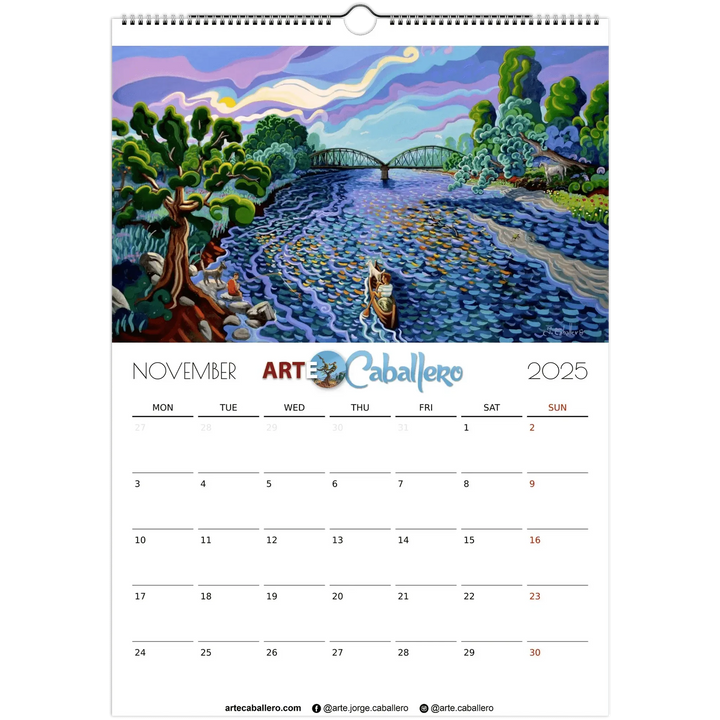 Calendar Gibraltar & Campo - EN - No Holidays - 2025 (EU & Rest of World) - Arte Caballero