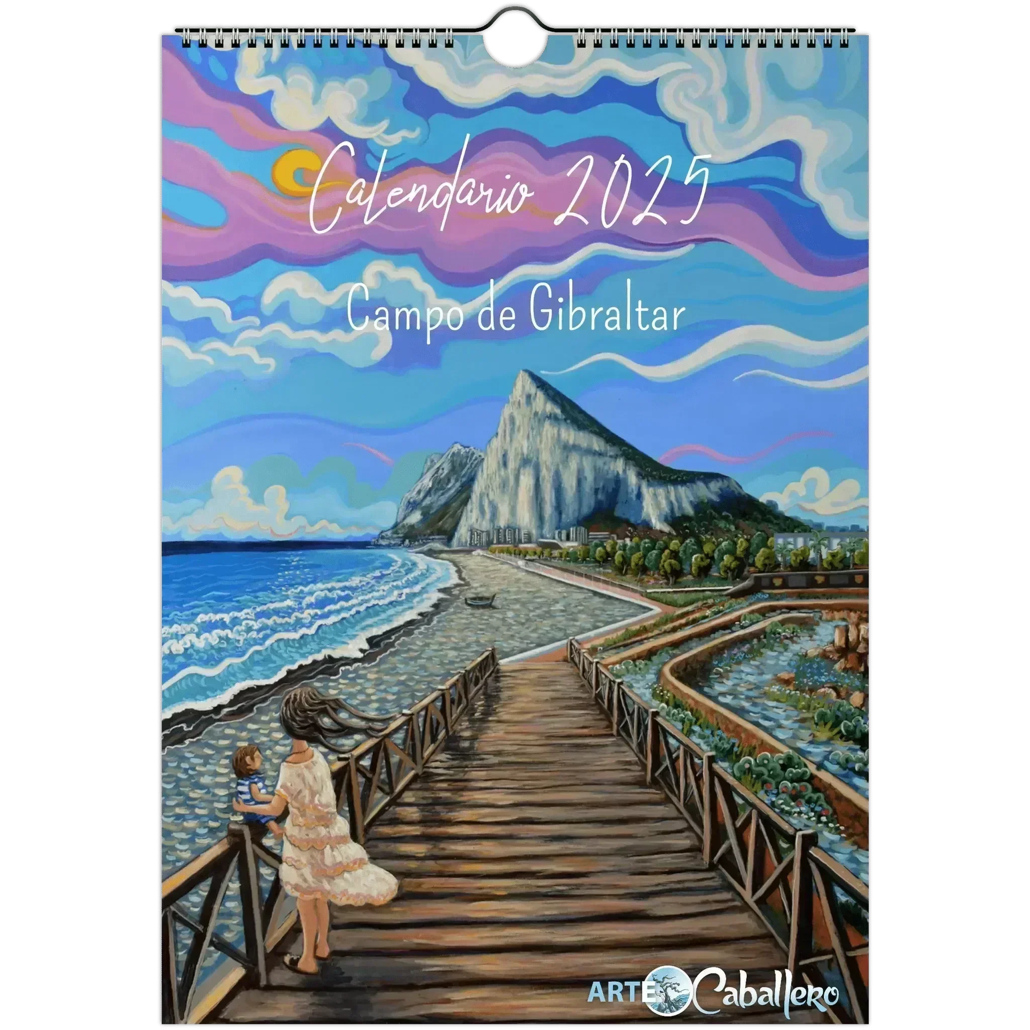 Calendario Campo de Gibraltar - ESP - Festivos Andalucia - 2025 (EU & Rest of World) - Arte Caballero
