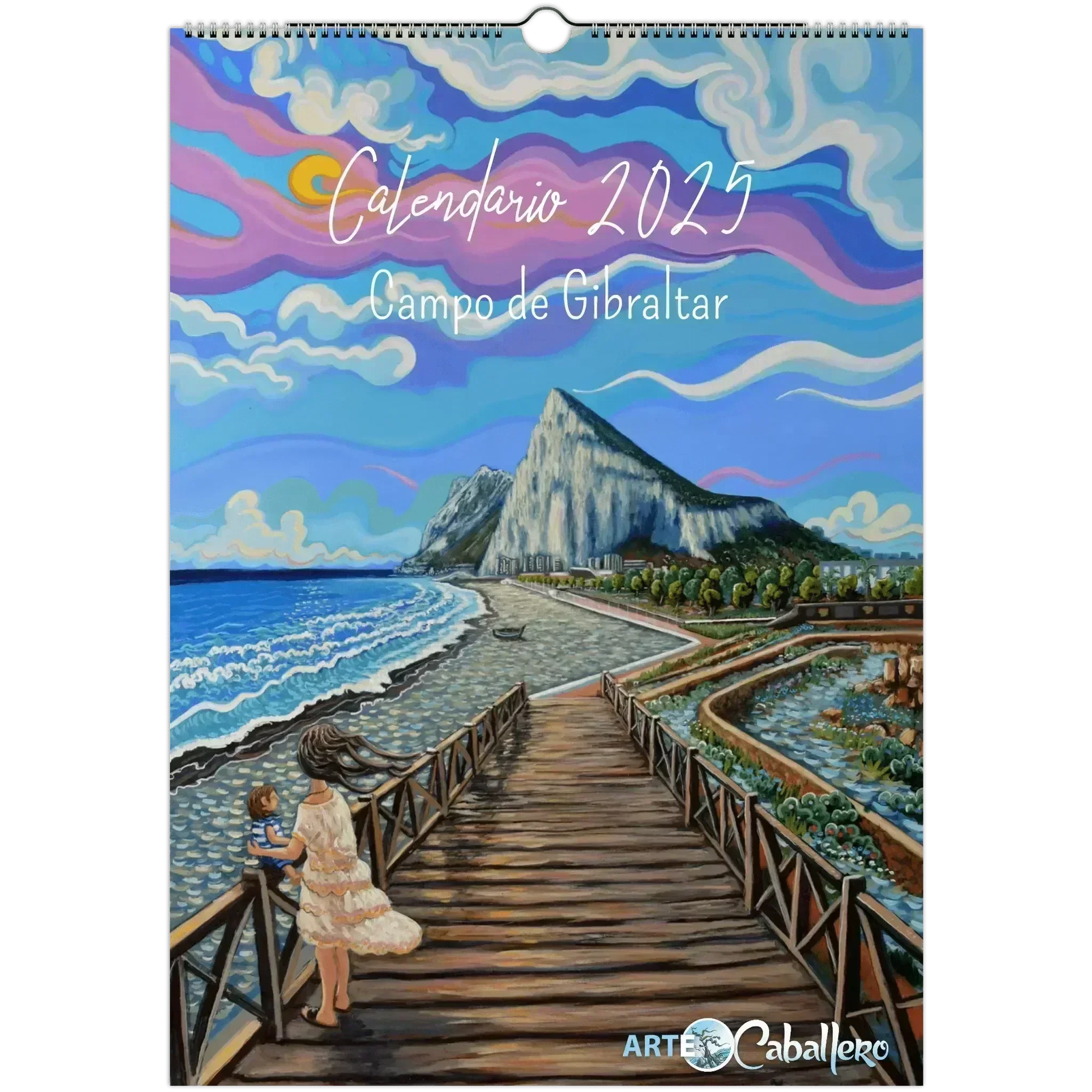 Calendario Campo de Gibraltar - ESP - Festivos Andalucia - 2025 (EU & Rest of World) - Arte Caballero