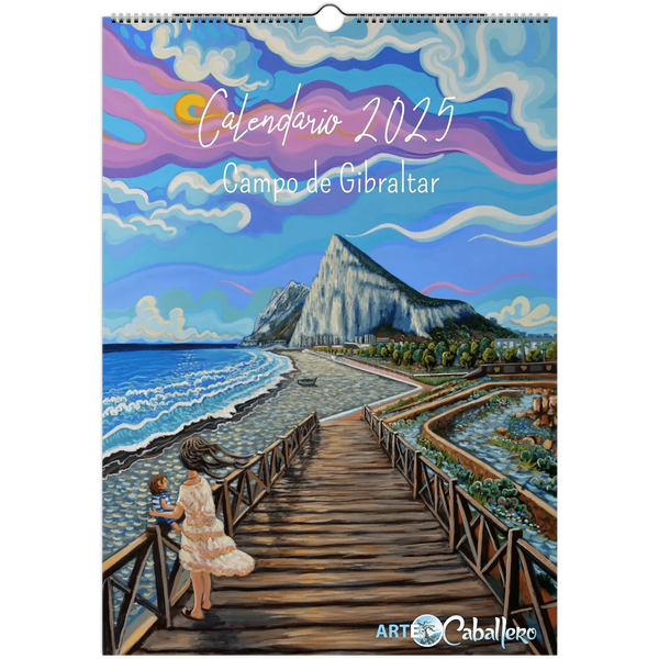 Calendario Campo de Gibraltar - ESP - Festivos Andalucia - 2025 (EU & Rest of World) - Arte Caballero