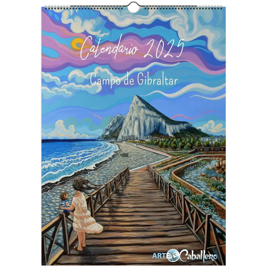 Calendario Campo de Gibraltar - ESP - Festivos Andalucia & Gibraltar - 2025 (EU & Rest of World) - Arte Caballero
