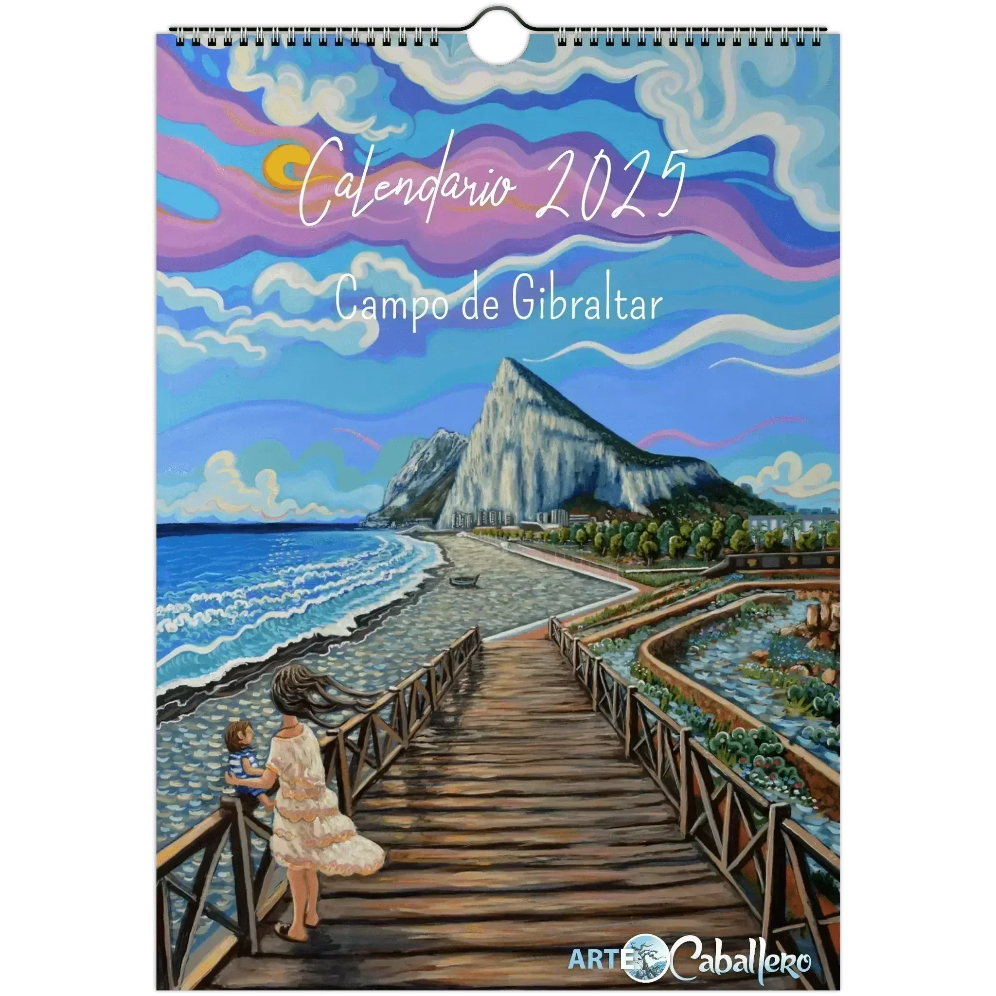 Calendario Campo de Gibraltar - ESP - Festivos Andalucia & Gibraltar - 2025 (EU & Rest of World) - Arte Caballero