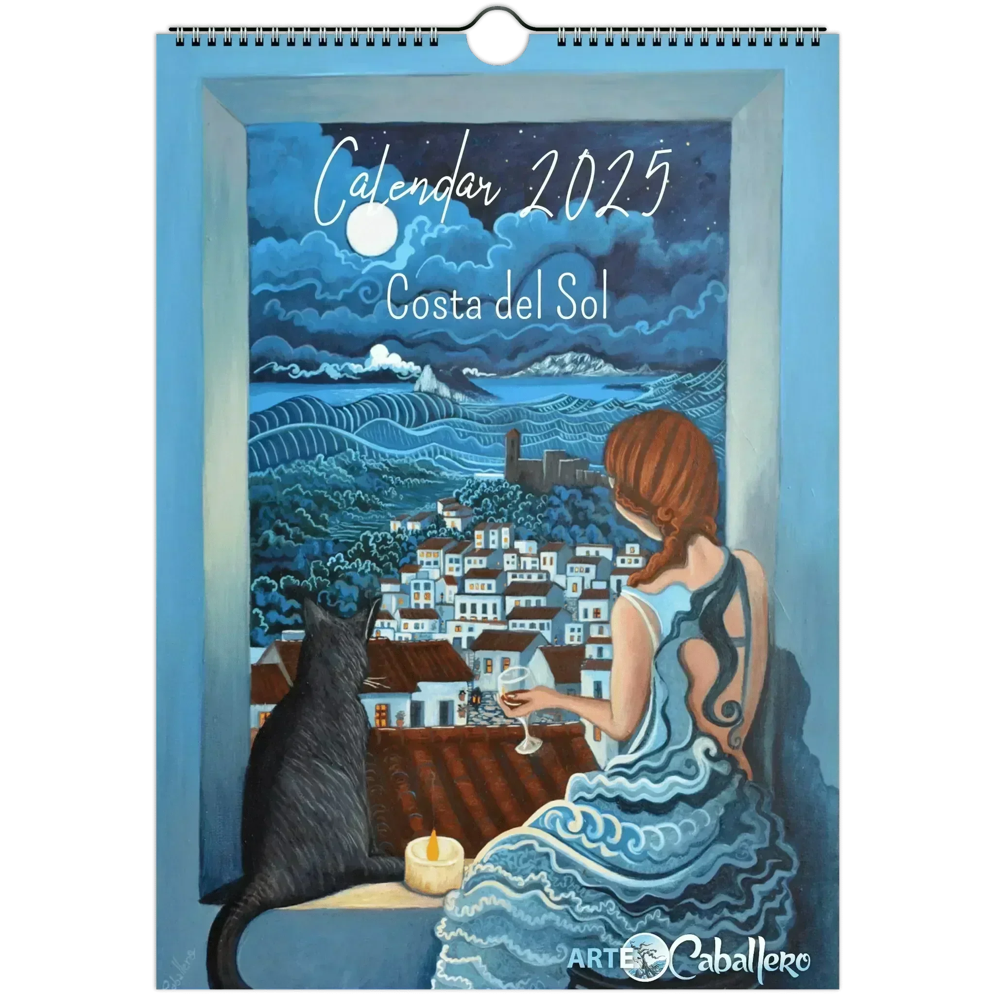 Calendario Costa del Sol - EN - No Holidays - 2025 (EU & Rest of World) - Arte Caballero