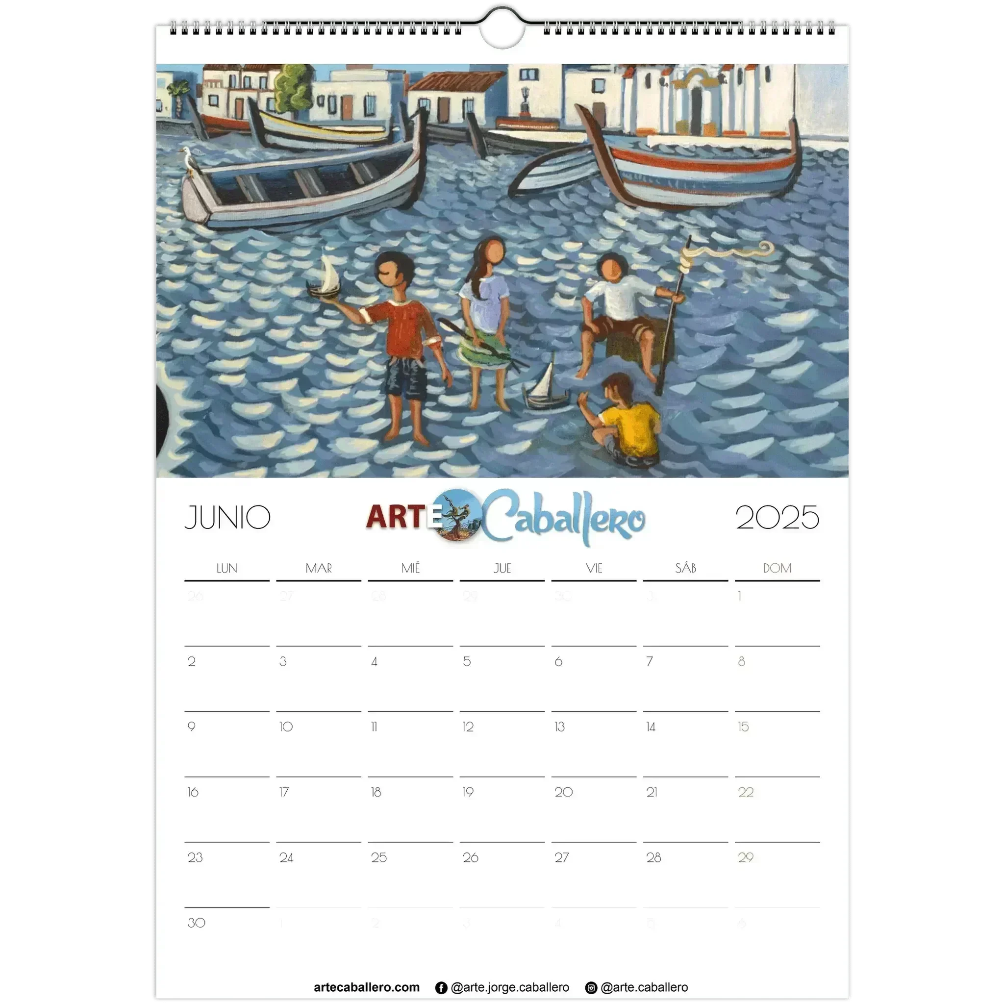 Calendario Costa del Sol - ESP - Festivos Andalucia - 2025 (EU & Rest of World) - Arte Caballero