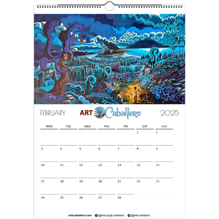 Calendario editors's choice - no holidays - EN - 2025 (EU & Rest of World) - Arte Caballero