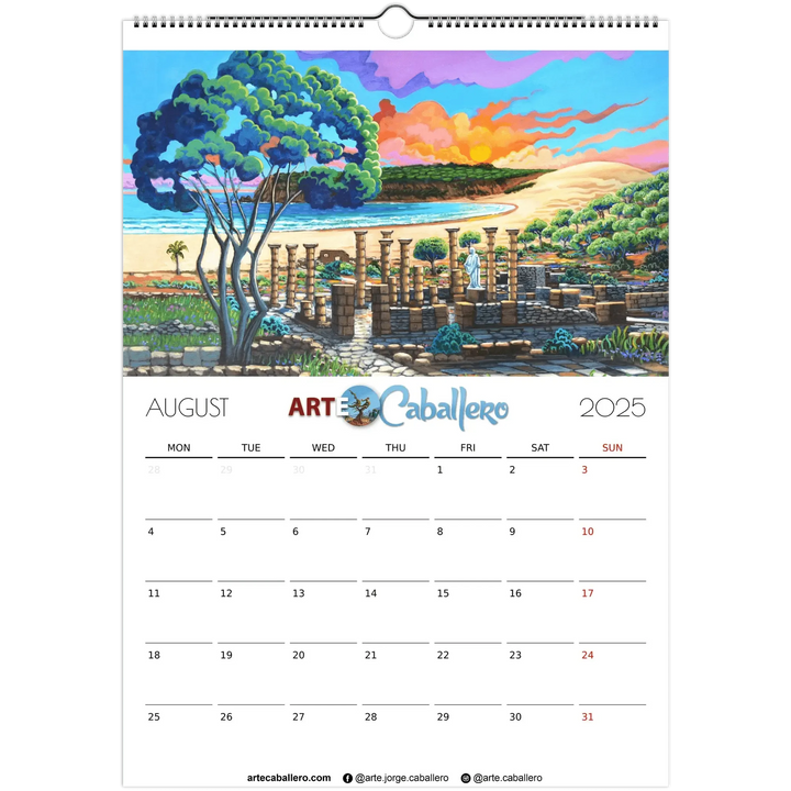 Calendario editors's choice - no holidays - EN - 2025 (EU & Rest of World) - Arte Caballero