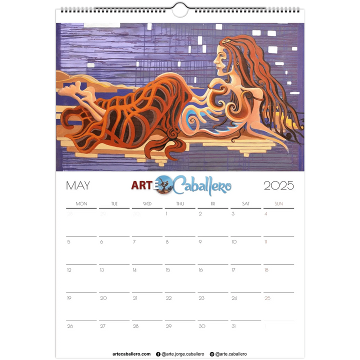 Calendario editors's choice - no holidays - EN - 2025 (EU & Rest of World) - Arte Caballero