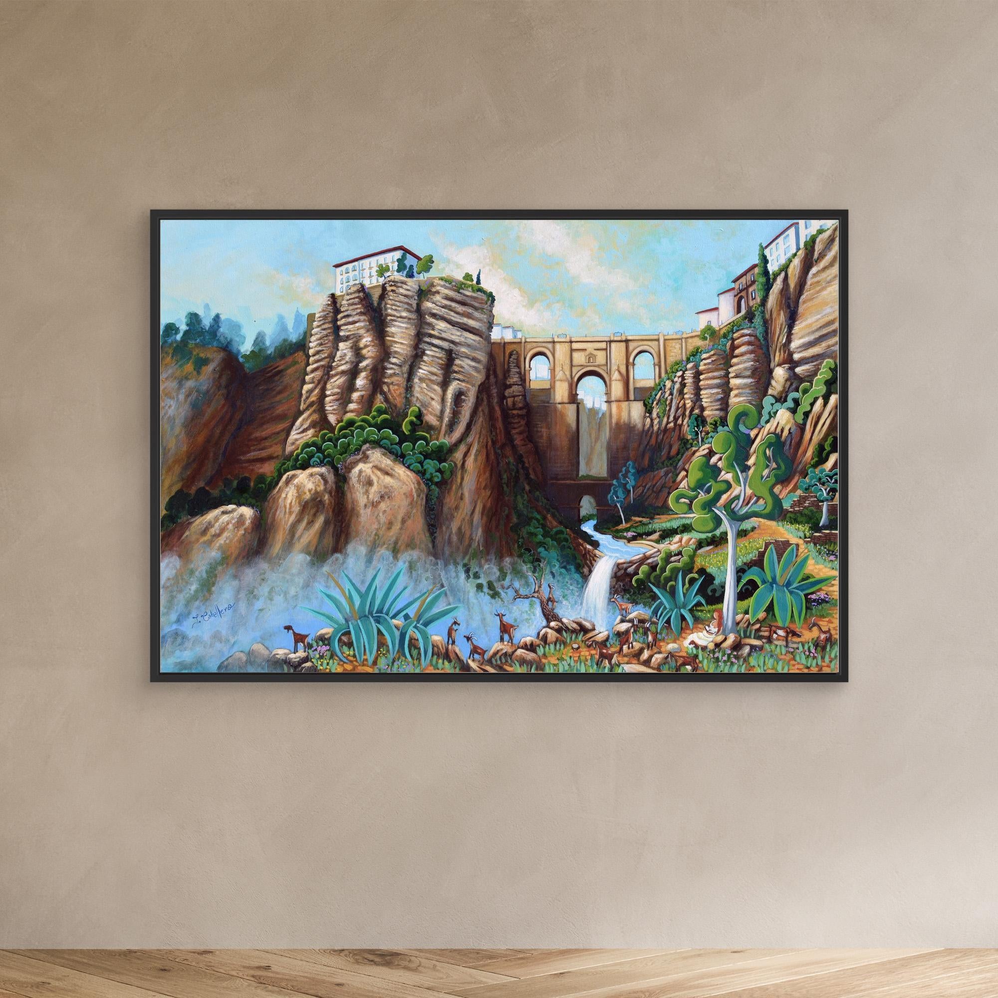 N218 - Ronda - Framed Canvas Art Print