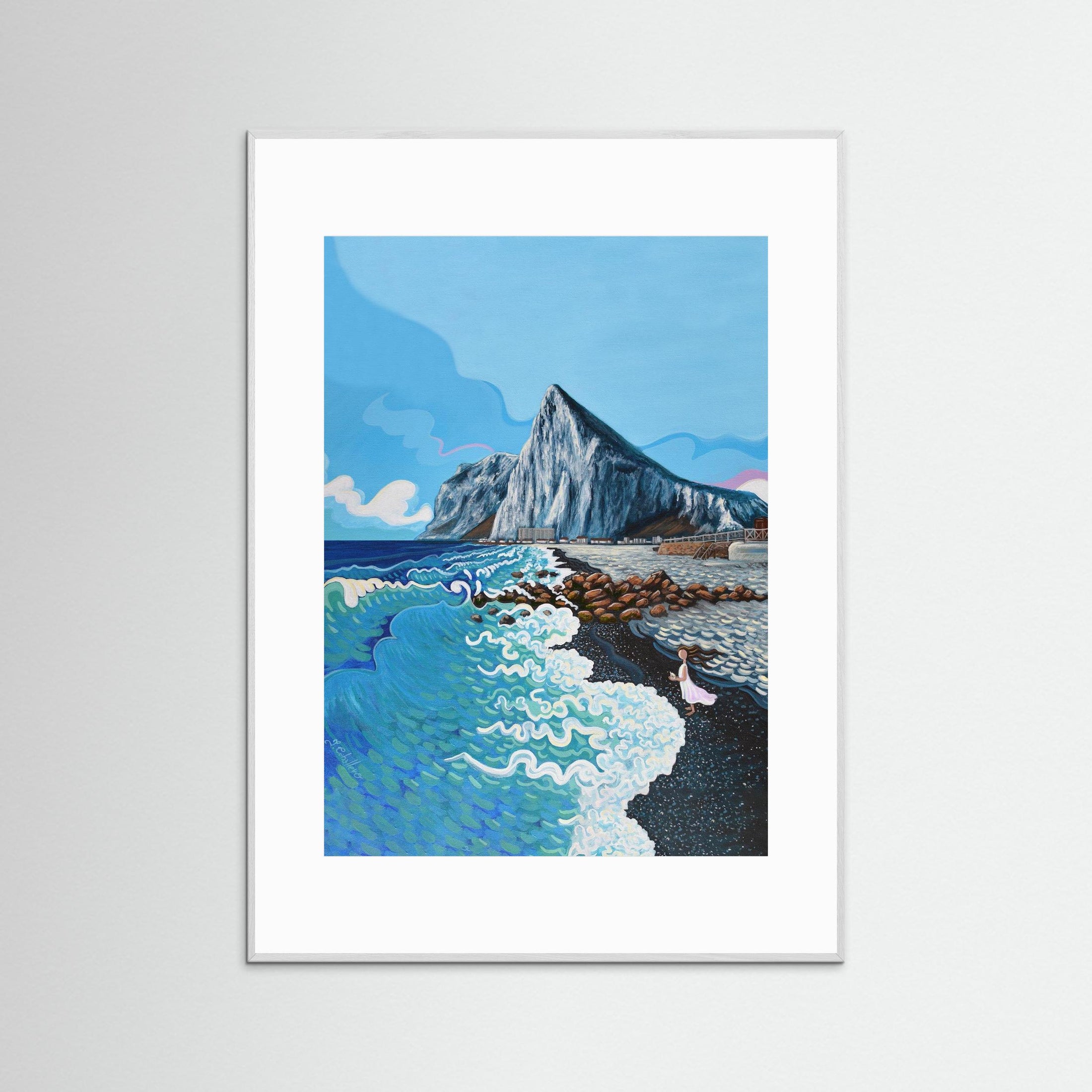 N206 - Playa el Sardinero - Fine Art Paper Print