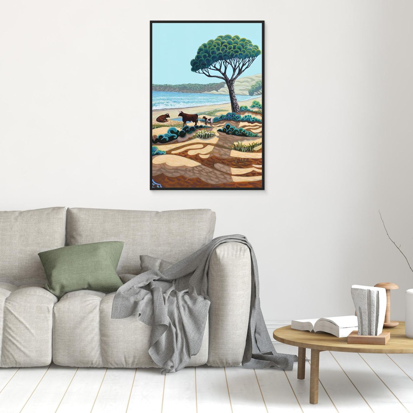 N3 - B - Costa de la Luz - Portrait - Framed Canvas