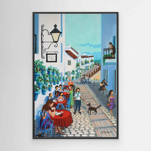 N215 - Mijas Costa del Sol - Framed Canvas Print