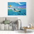 Bild in Galerie-Betrachter laden, N204 - Surfing El Palmar - Framed Canvas Art Print
