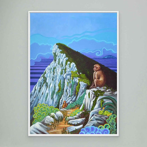 N19 - Top of the Rock - Gerahmter Leinwandkunstdruck