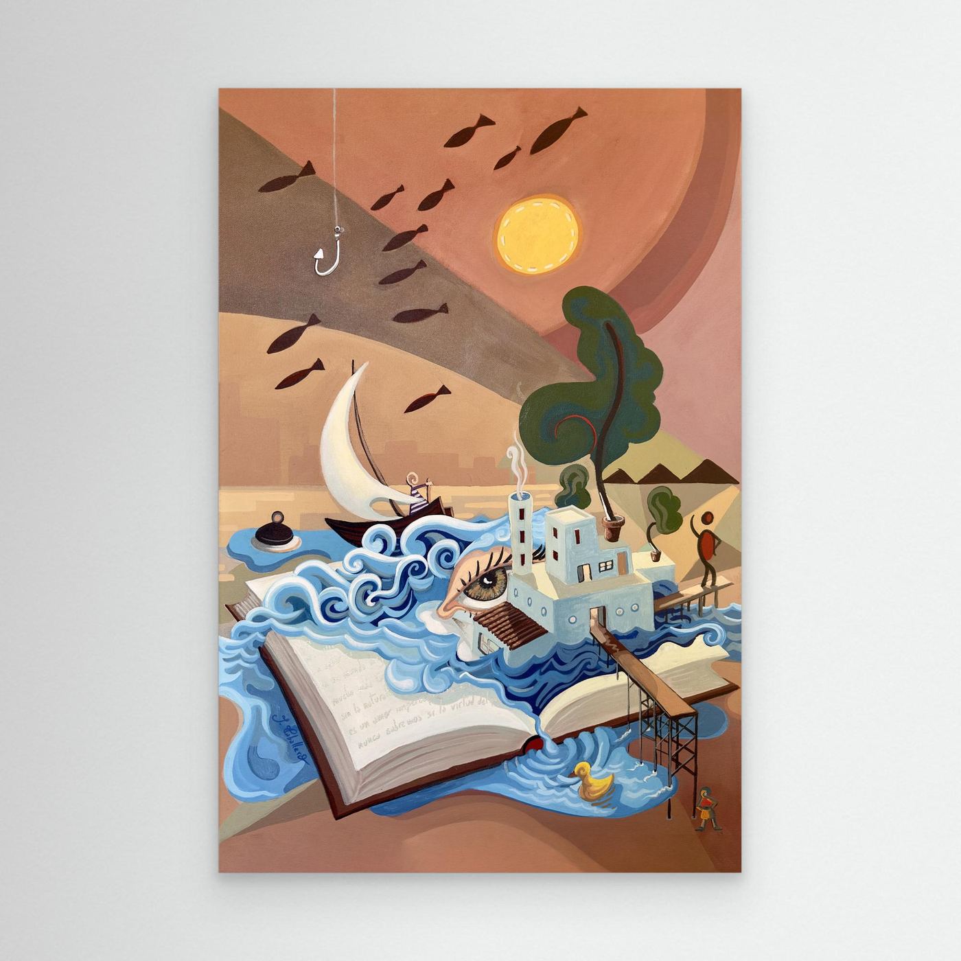 N232 - The Factory of Dreams - Framed Canvas 
