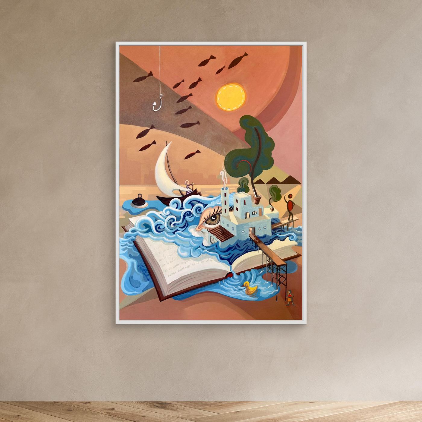 N232 - The Factory of Dreams - Framed Canvas 