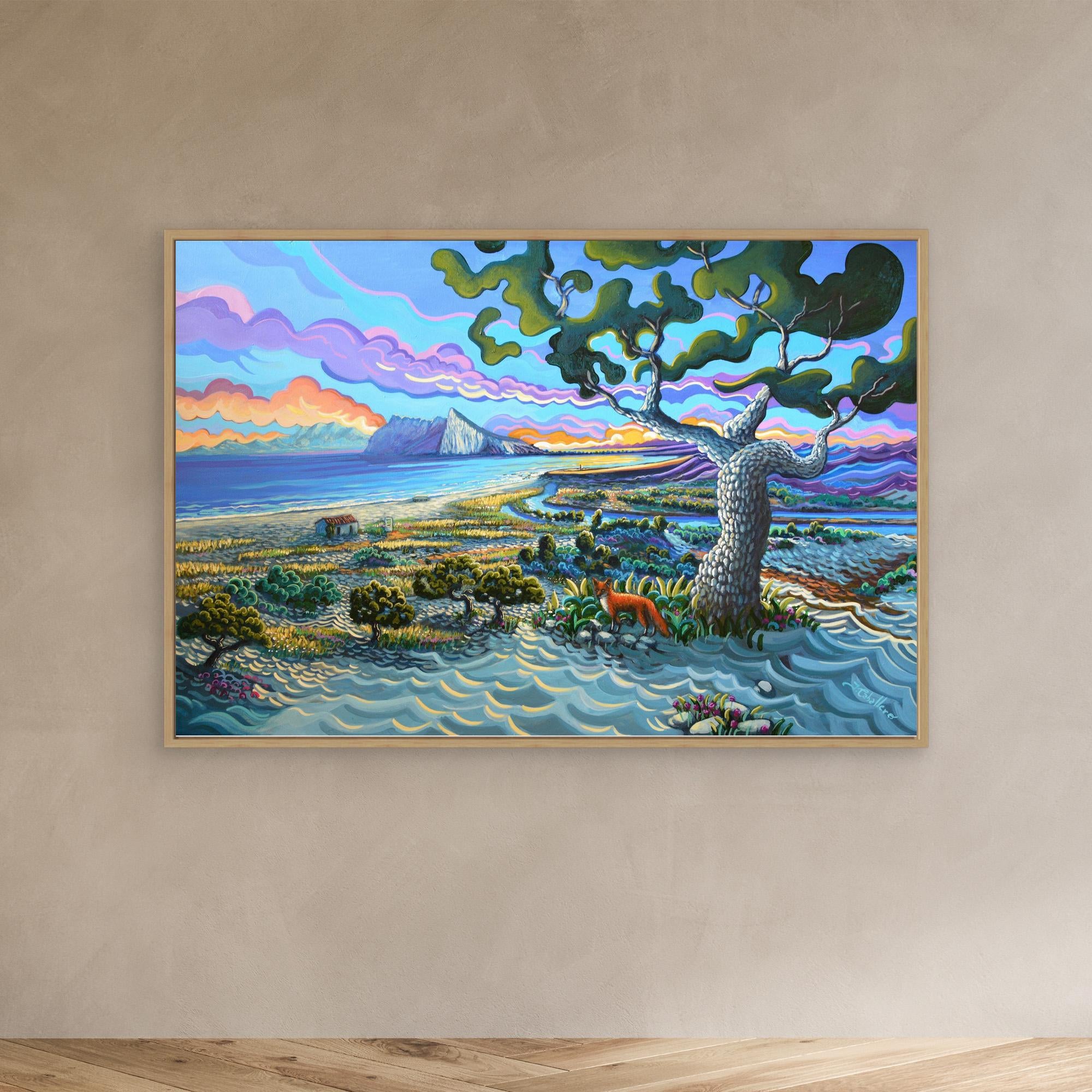 N135 - Bunker Beach - Reserva Natural del Guadalquiton - Framed Canvas