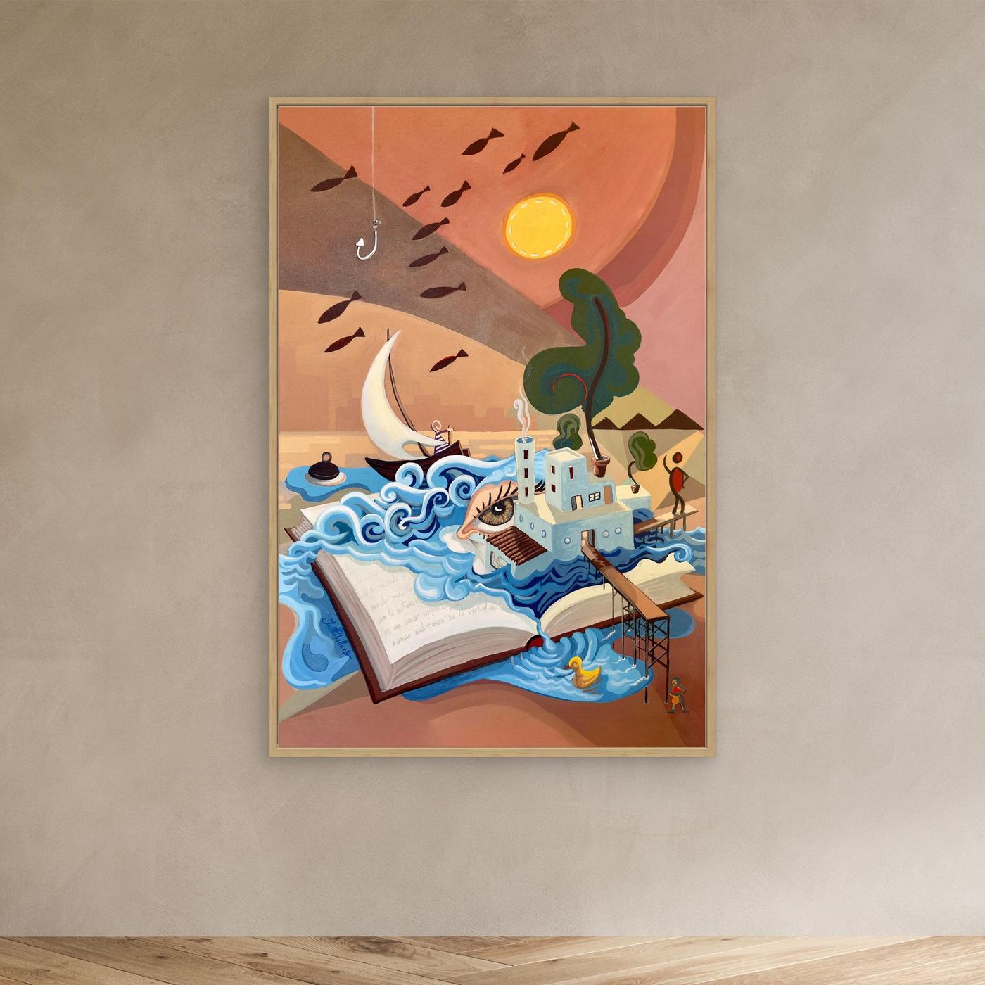N232 - The Factory of Dreams - Framed Canvas 