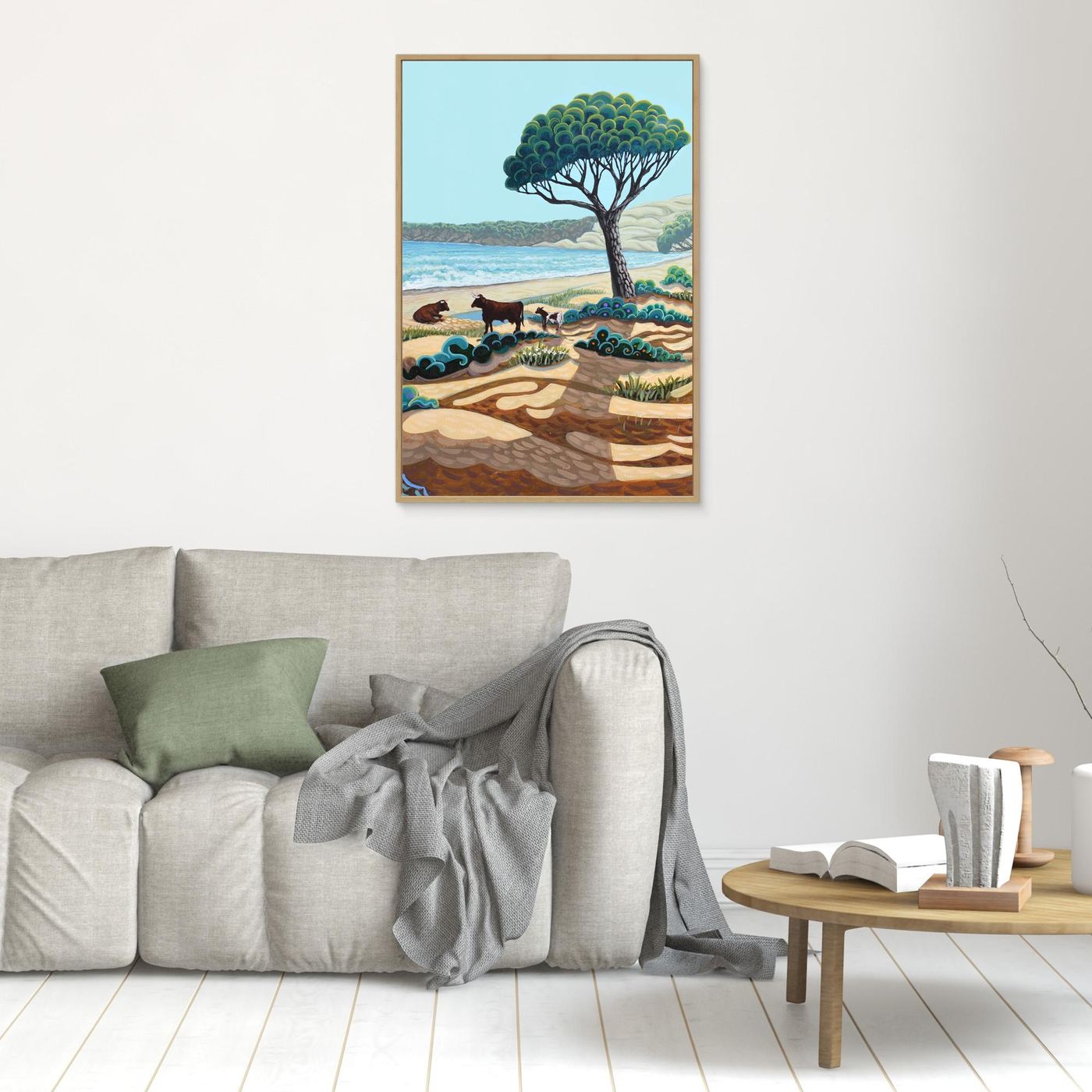 N3 - B - Costa de la Luz - Portrait - Framed Canvas