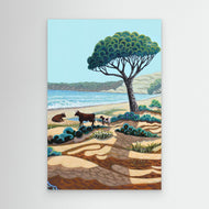 N3 - B - Costa de la Luz - Portrait - Framed Canvas