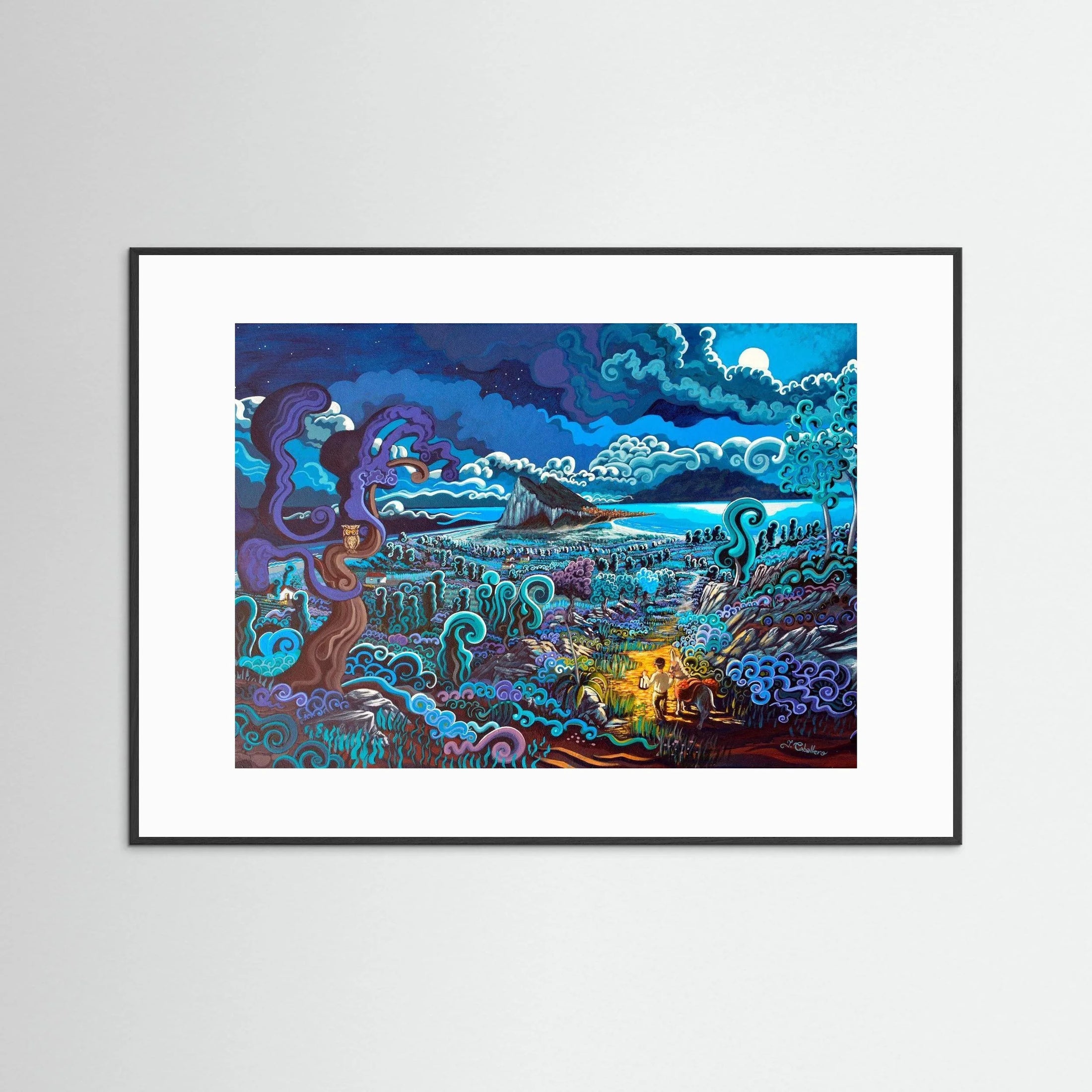 N15 - The Night Wanderer - Framed Fine Art Paper Print