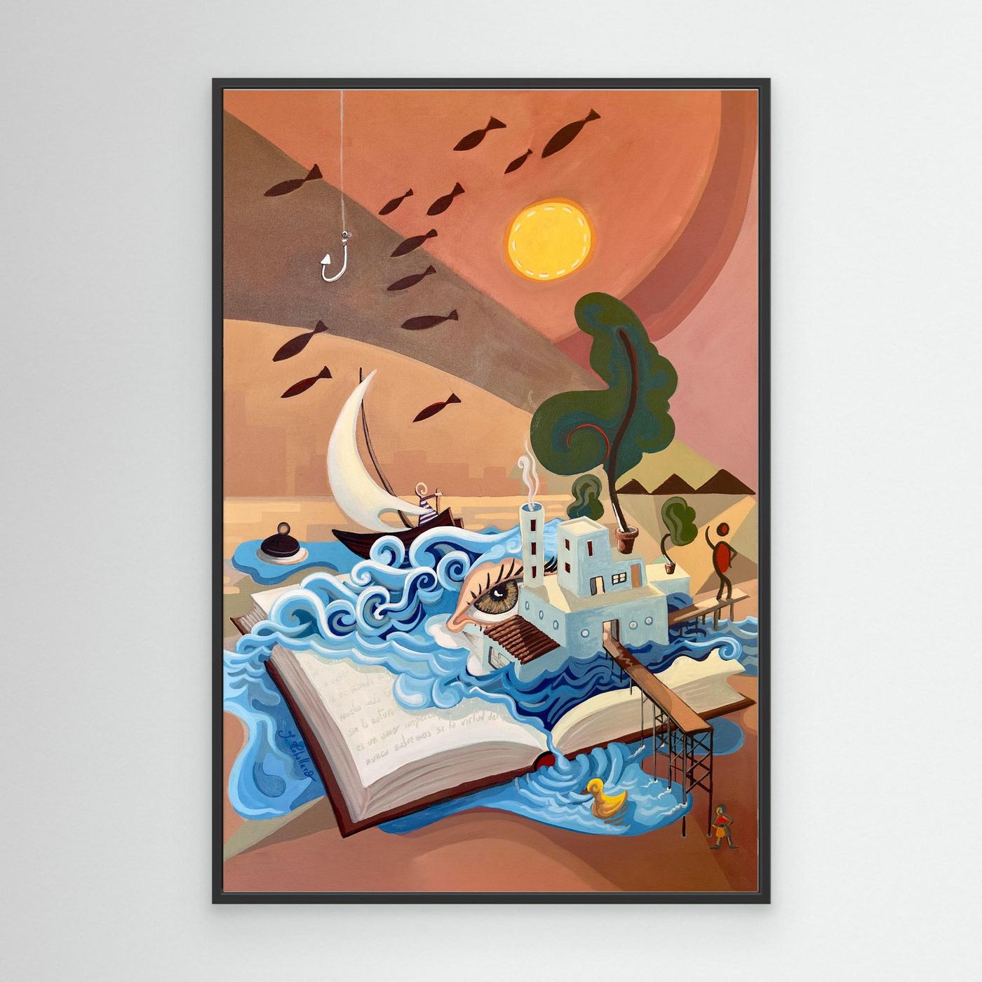 N232 - The Factory of Dreams - Framed Canvas 