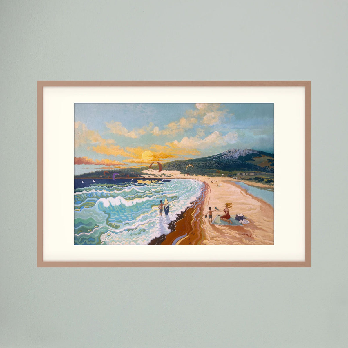 Sunset at Valdevaqueros - N239 - Fine Art Print