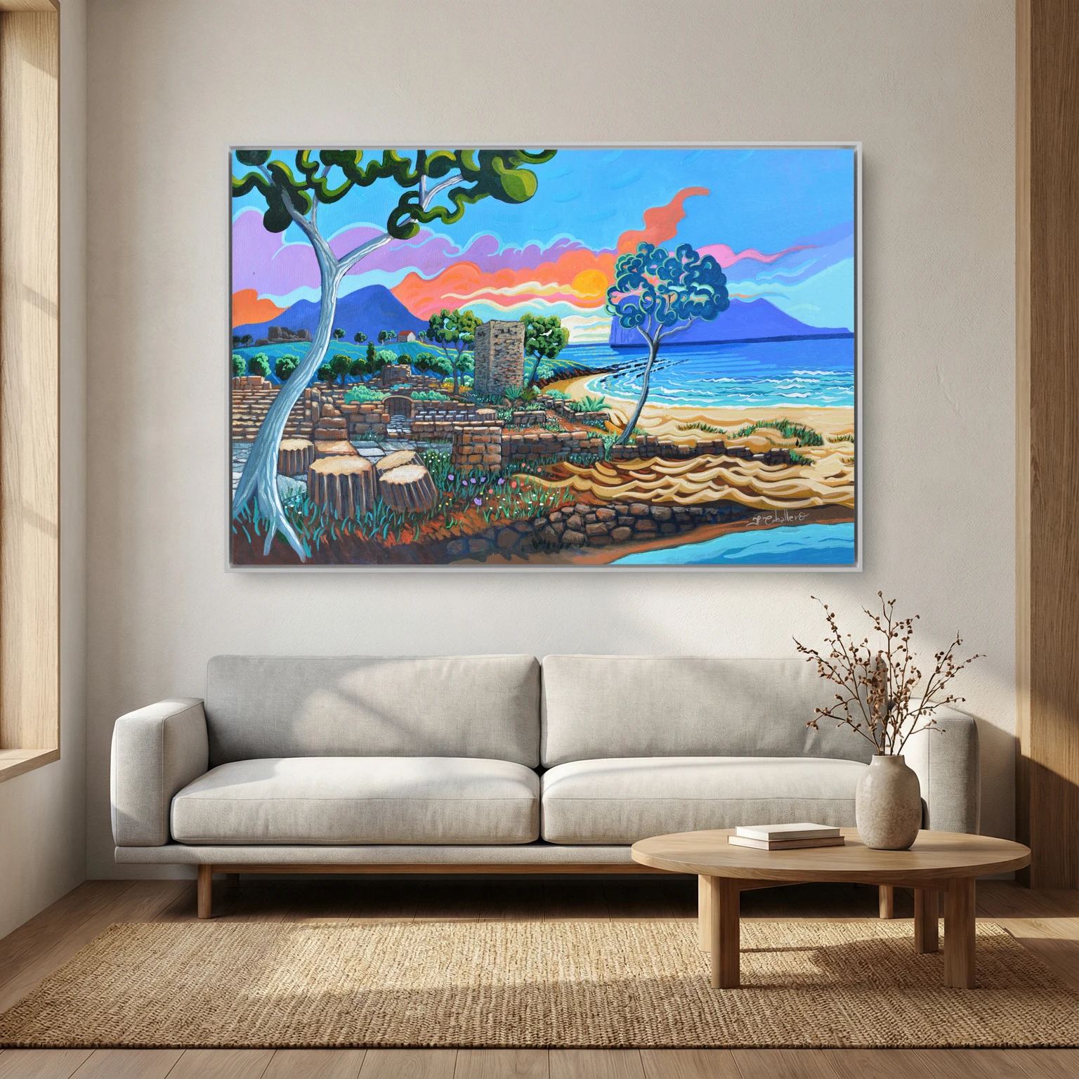 Carteia - Framed Canvas