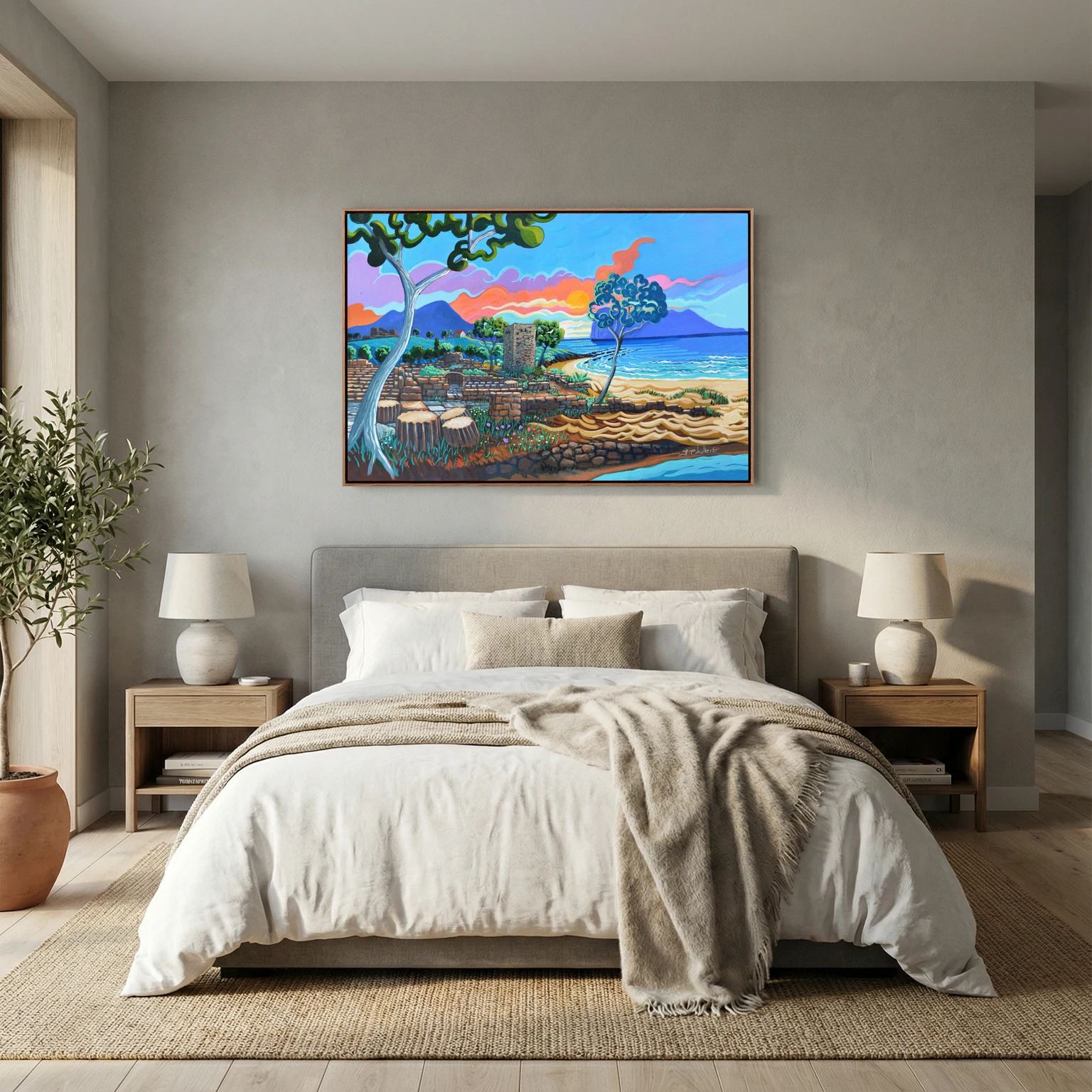 Carteia - Framed Canvas