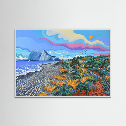 N133 - Flamencos por la torre - Fine Art Print - Copy