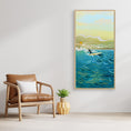 Charger l'image dans la visionneuse de la galerie, N204 - Surfing El Palmar - Vertical - Framed Canvas

