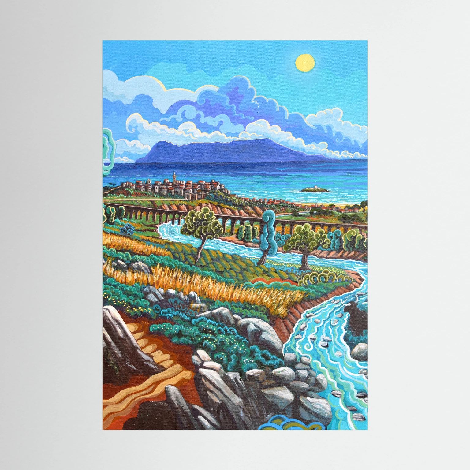 Rio de la Miel - Algeciras - Vertical - Fine art print
