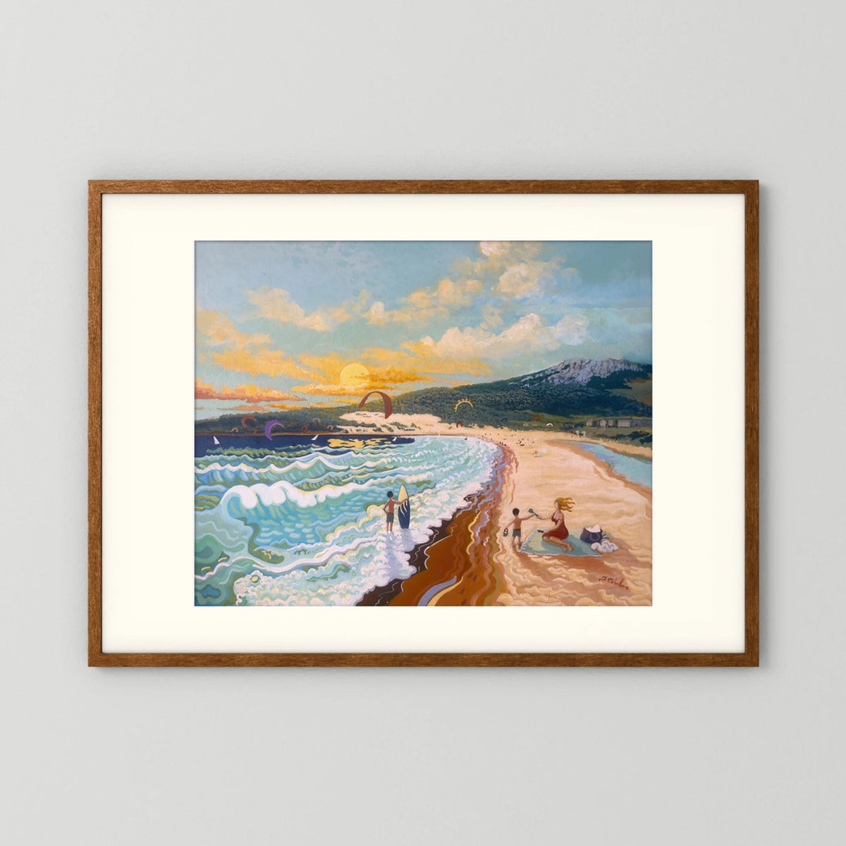 Sunset at Valdevaqueros - N239 - Fine Art Print