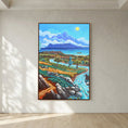 Cargar la imagen en la vista de la galería, Rio de la Miel - Algeciras - Vertical - Framed canvas
