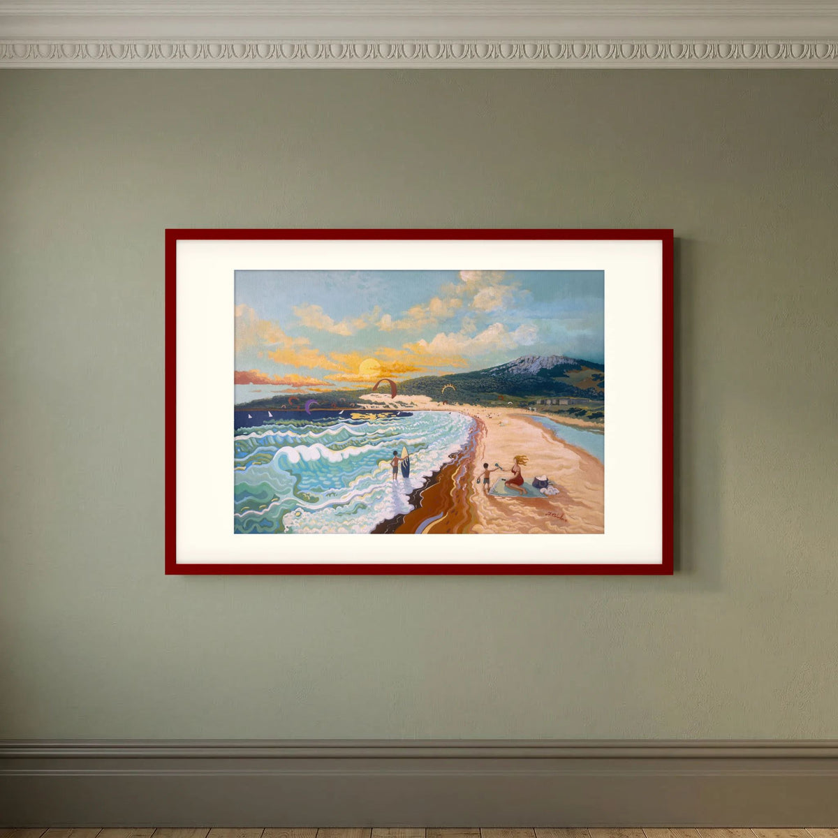 Sunset at Valdevaqueros - N239 - Fine Art Print