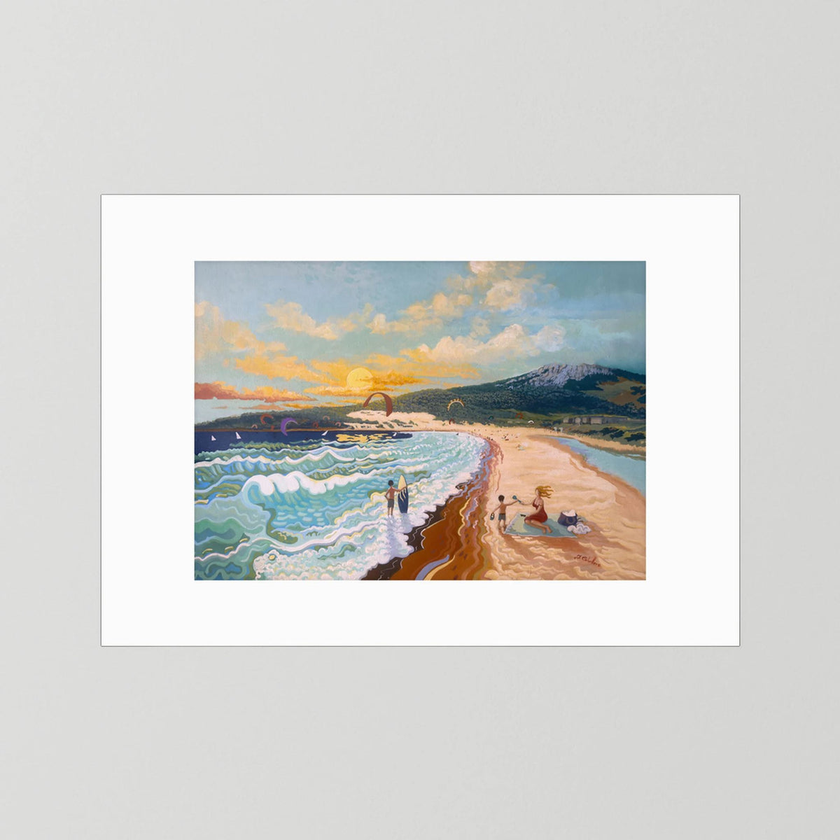 Sunset at Valdevaqueros - N239 - Fine Art Print