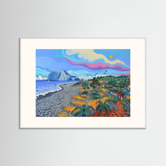 N133 - Flamencos por la torre - Fine Art Print - Copy